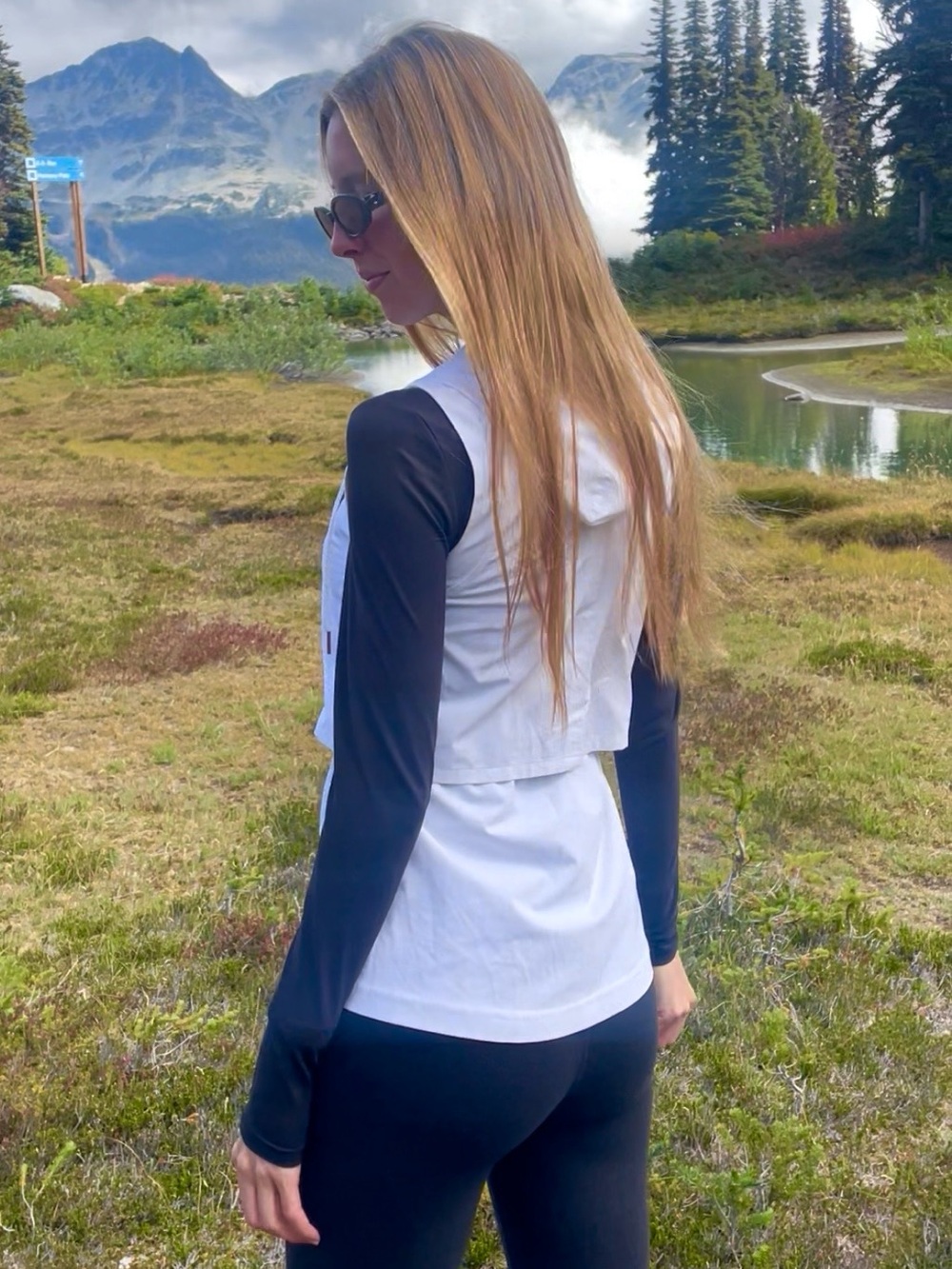 Women’s White Active Vest